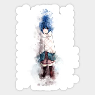 Laid Back Camp - Rin *Watercolor* Sticker